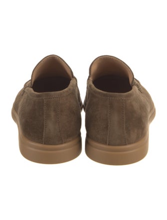 LO. WHITE Suede Loafers