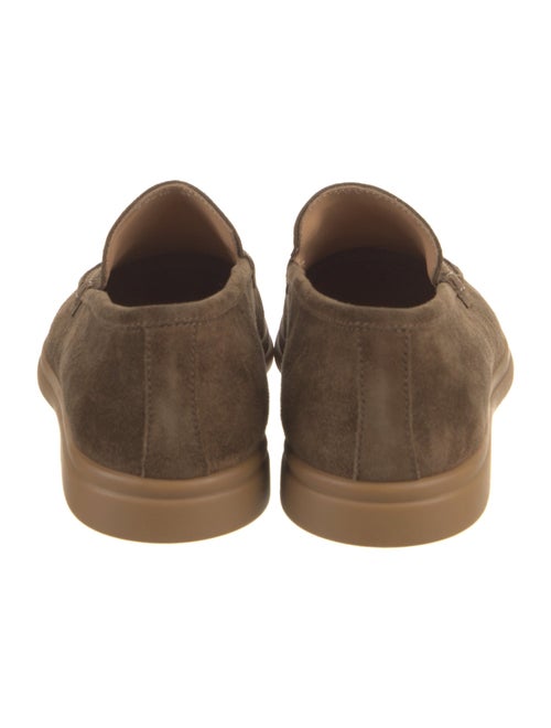 LO. WHITE Suede Loafers