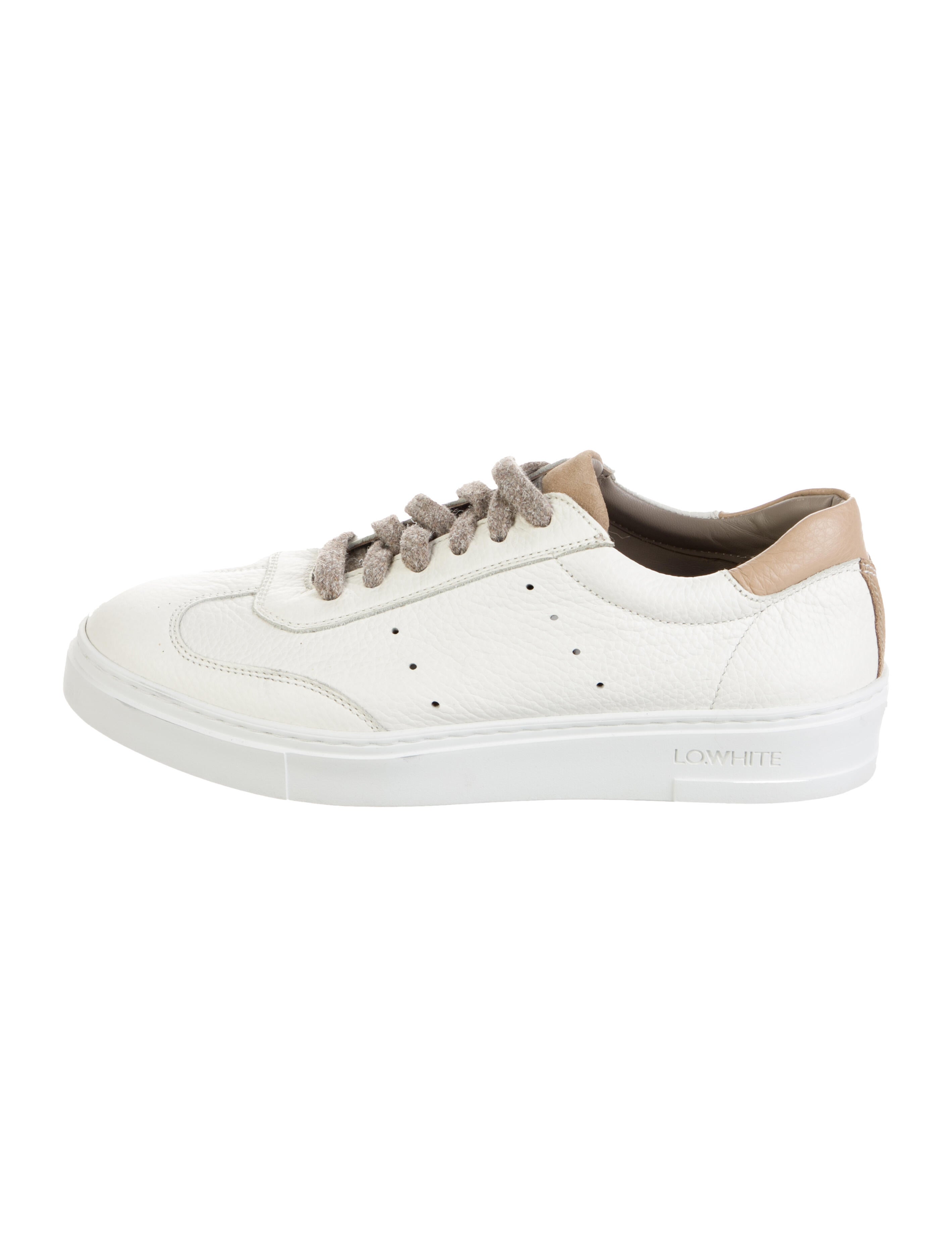 LO. WHITE Leather Sneakers