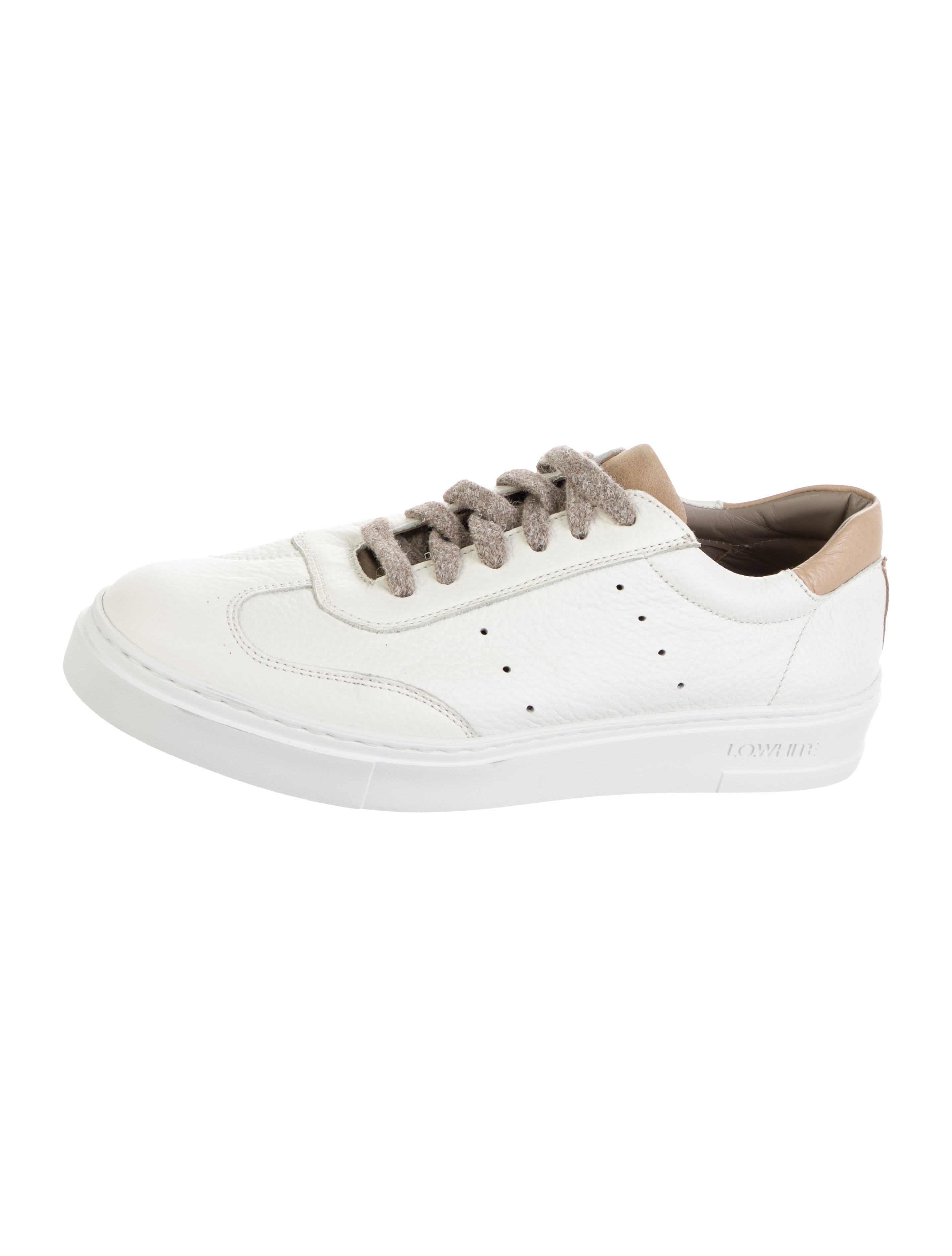 LO. WHITE Leather Sneakers