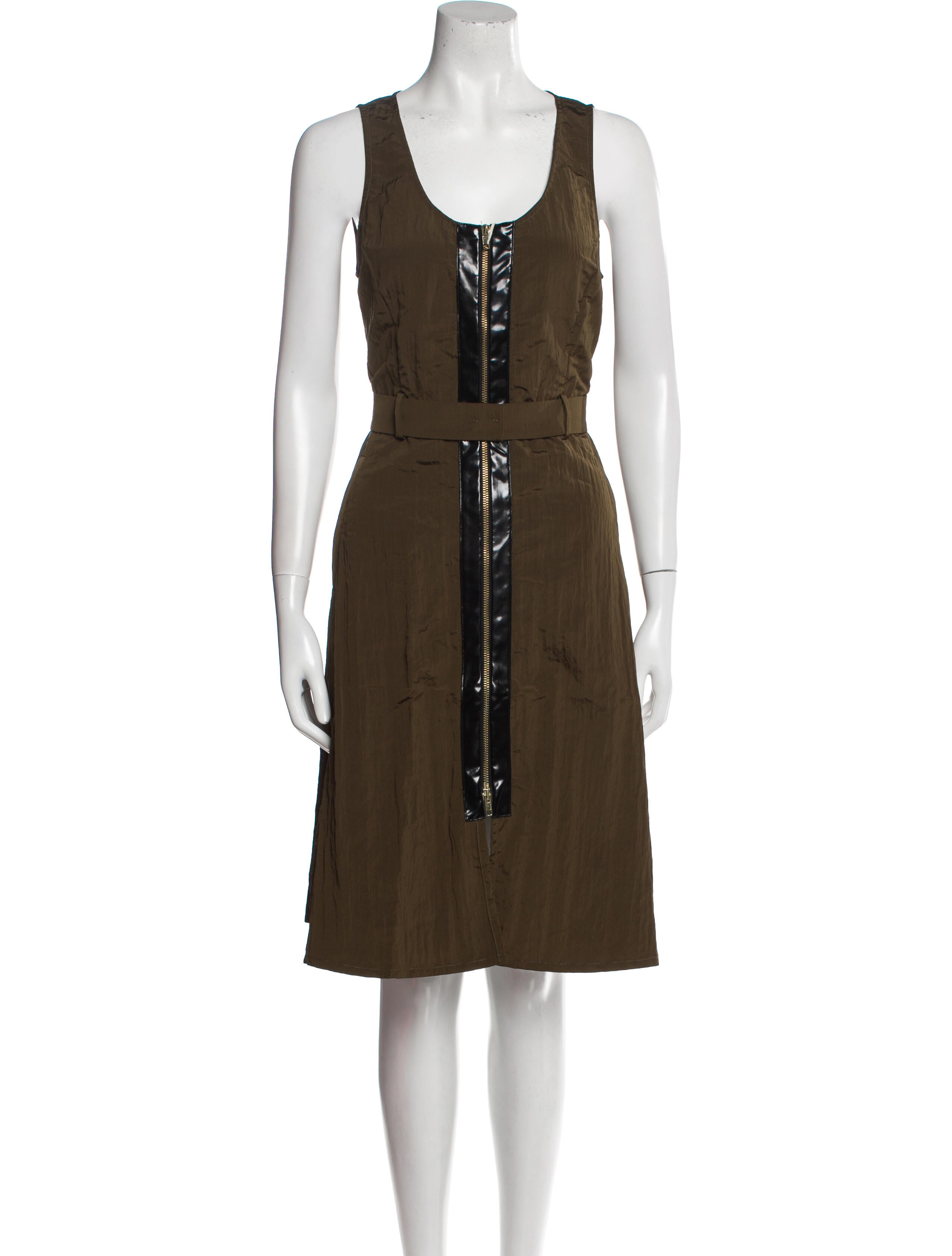 L'Autre Chose Scoop Neck Knee-Length Dress