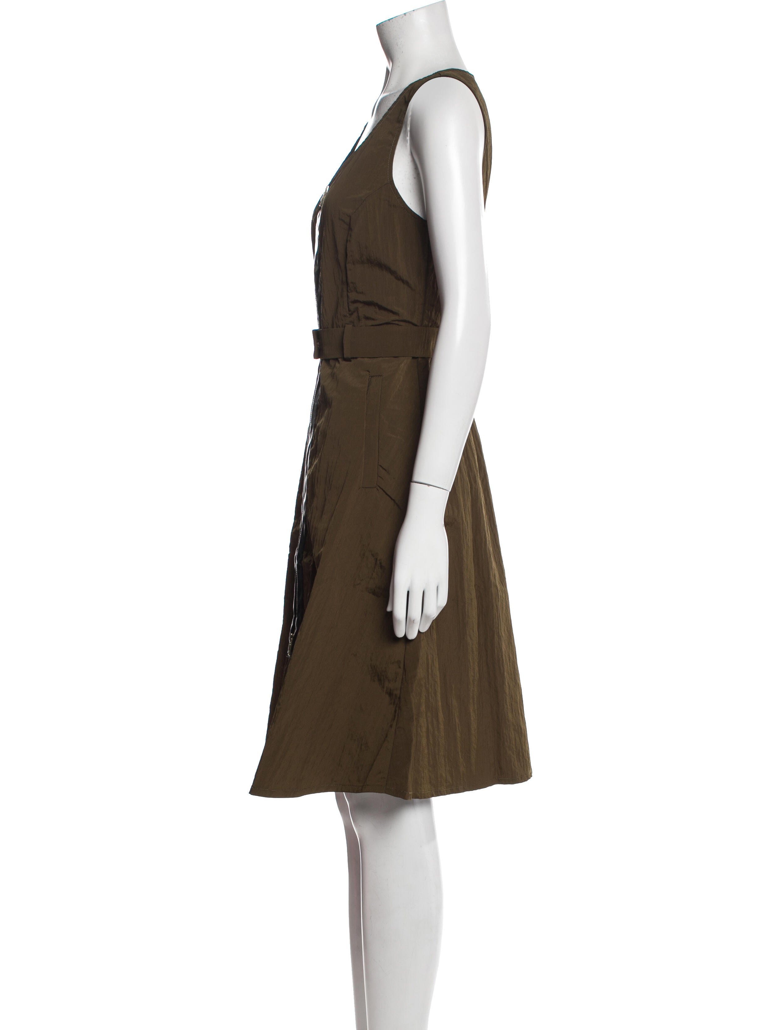 L'Autre Chose Scoop Neck Knee-Length Dress