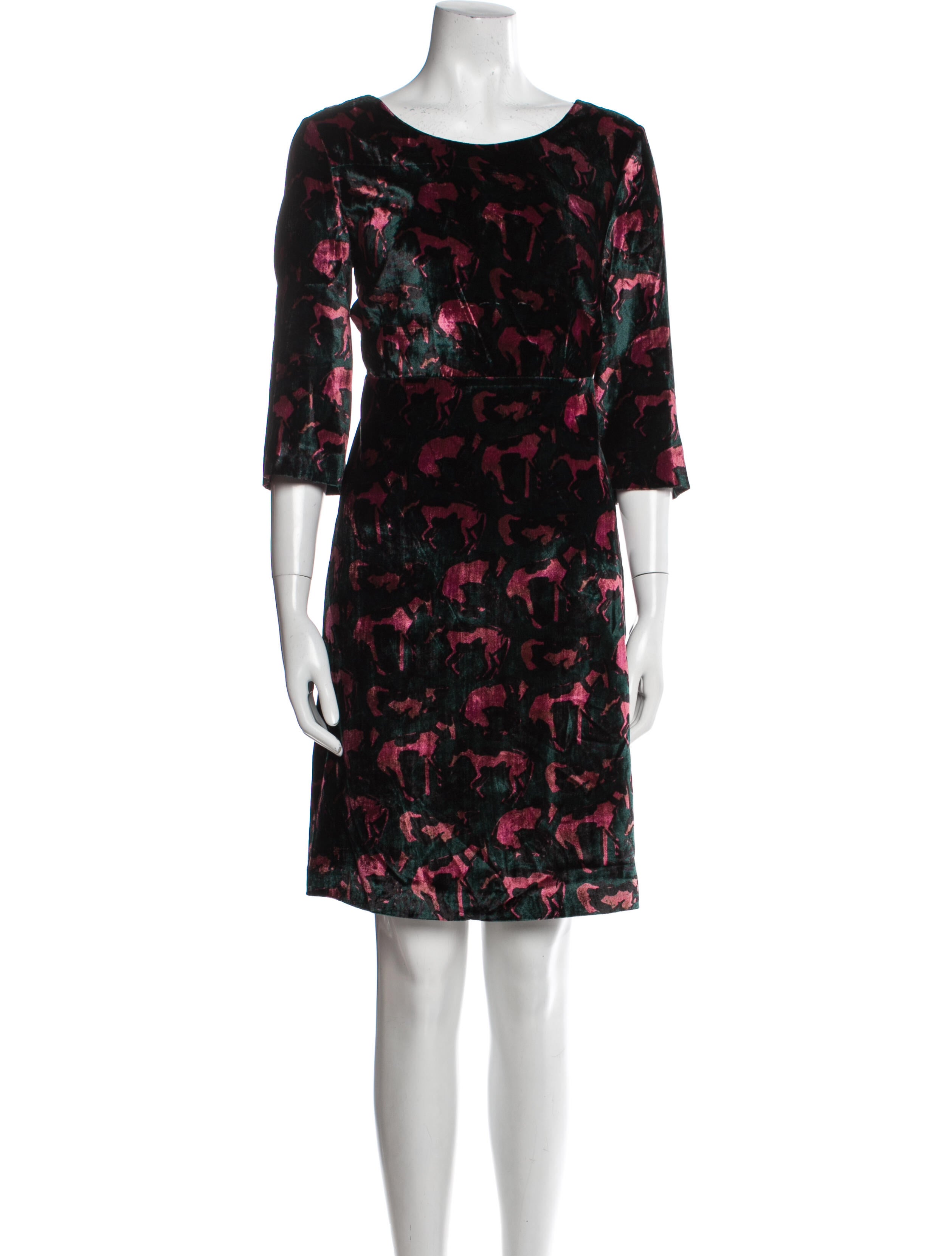 L'Autre Chose Printed Knee-Length Dress