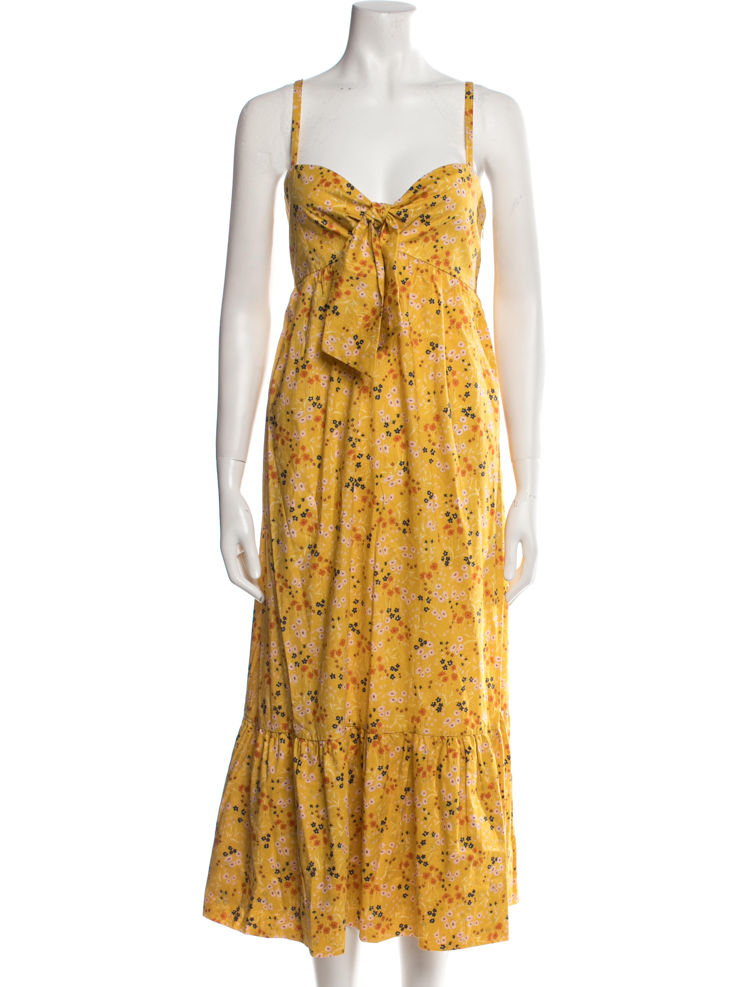 L'Autre Chose Floral Print Midi Length Dress