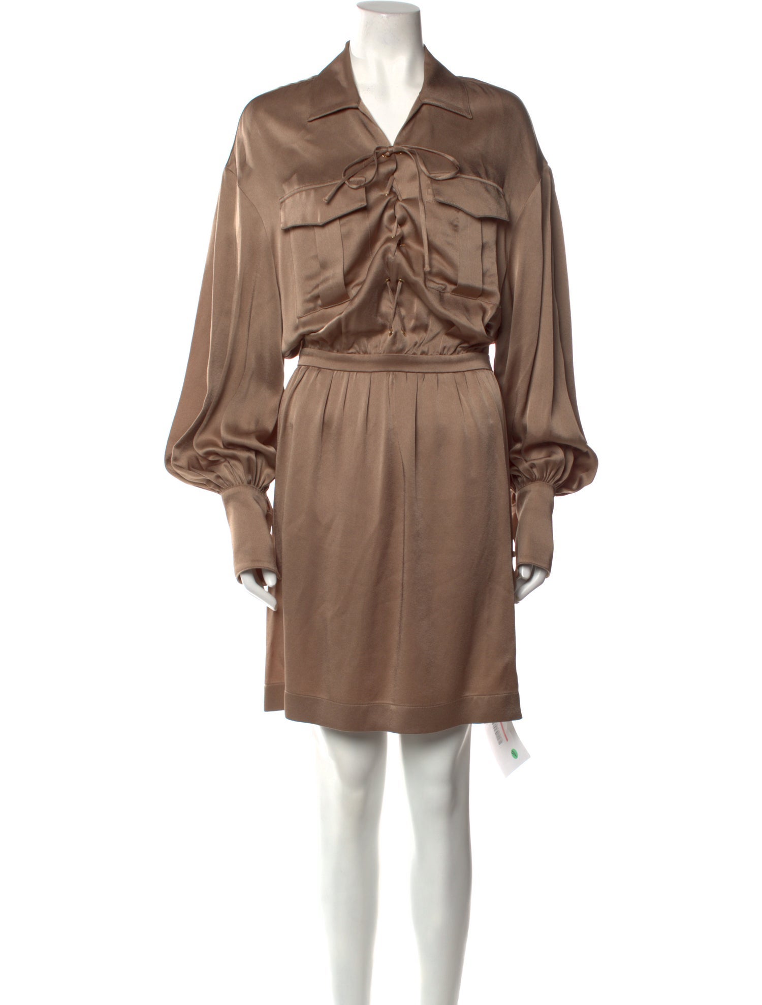 L'Autre Chose V-Neck Knee-Length Dress