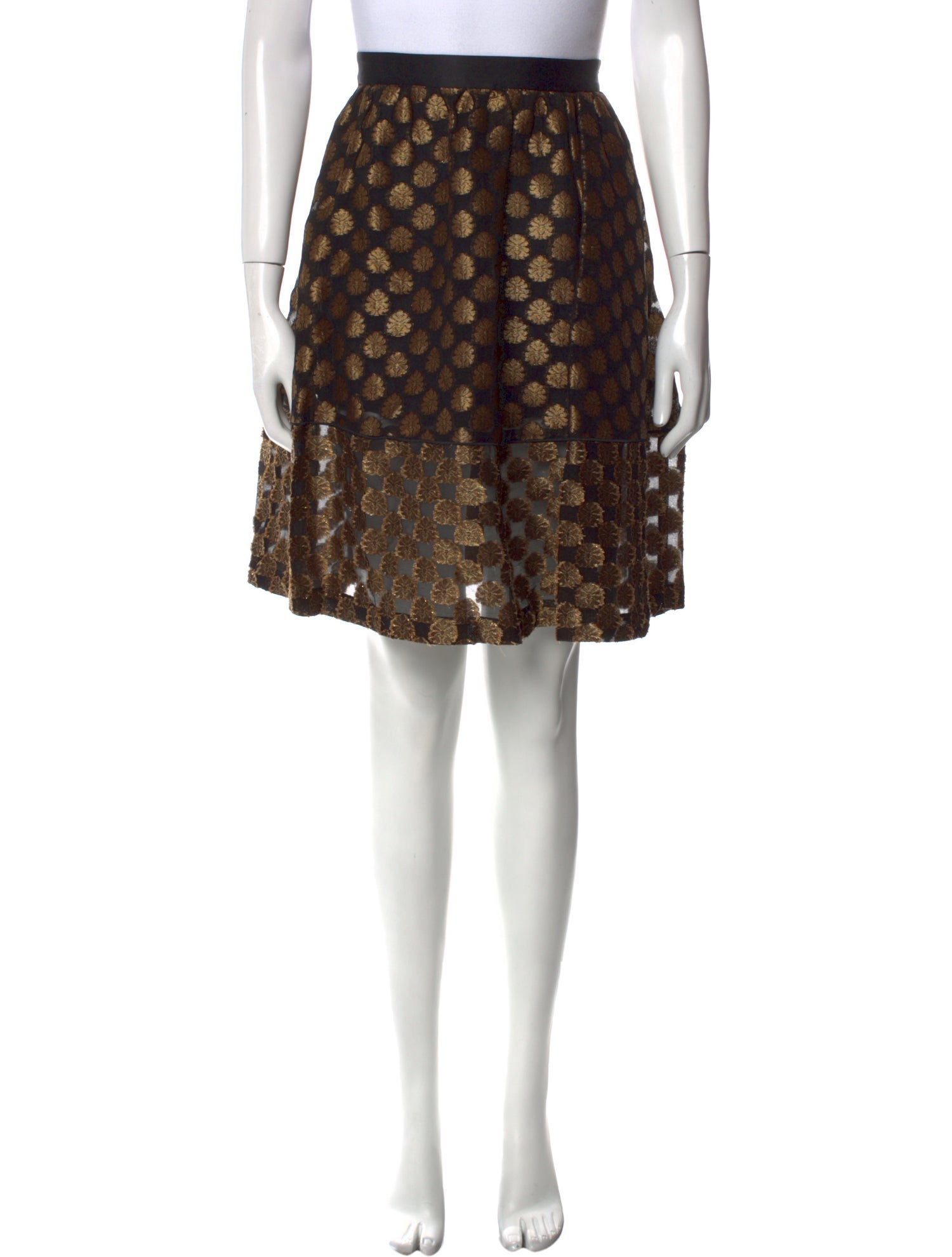 L'Autre Chose Floral Print Knee-Length Skirt w/ Tags