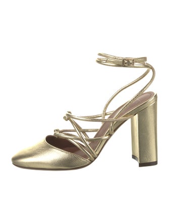 L'Autre Chose Leather Slingback Pumps