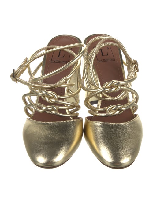 L'Autre Chose Leather Slingback Pumps