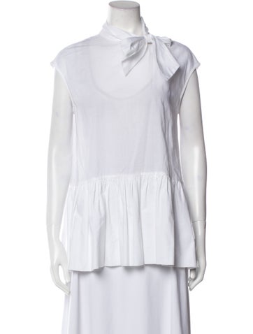 L'Autre Chose Tops Mock Neck Sleeveless Blouse Us4, It40 | S