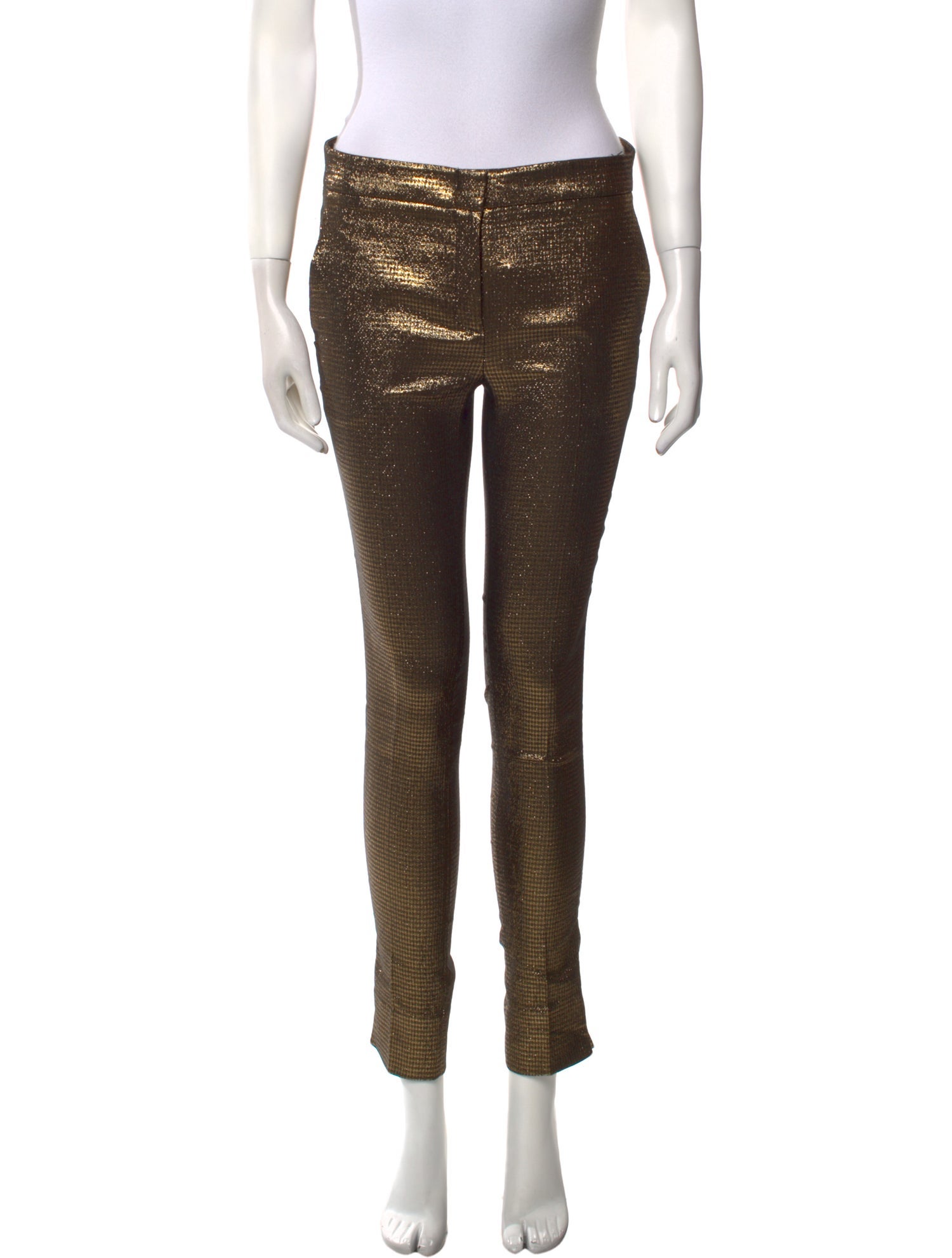 L'Autre Chose Plaid Print Skinny Leg Pants w/ Tags