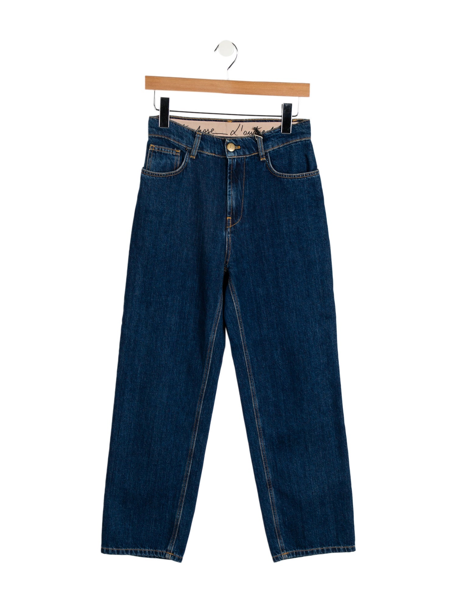 L'Autre Chose High-Rise Straight Leg Jeans