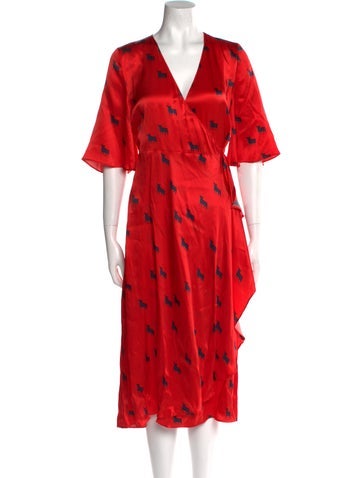 L'Autre Chose Dresses Silk Midi Length Dress Us4, It40 | S