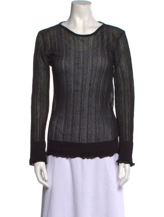 L'Autre Chose Scoop Neck Long Sleeve Top