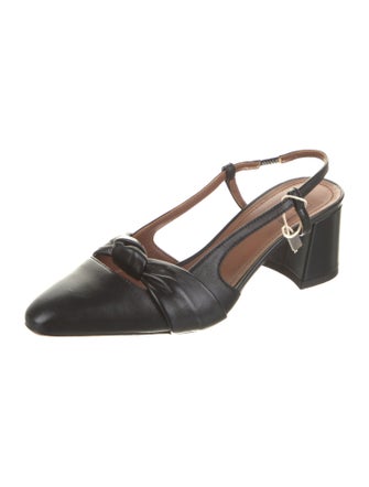 L'Autre Chose Leather Slingback Pumps