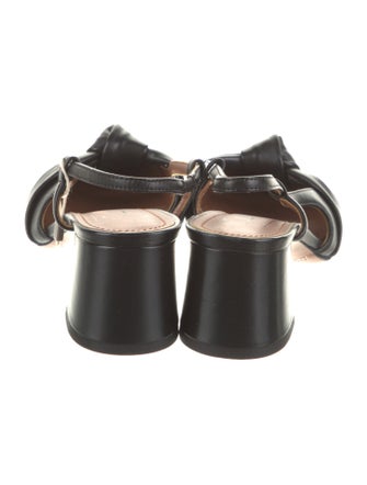 L'Autre Chose Leather Slingback Pumps