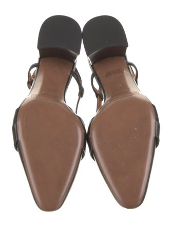 L'Autre Chose Leather Slingback Pumps
