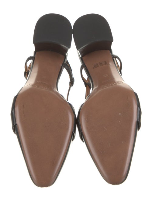 L'Autre Chose Leather Slingback Pumps
