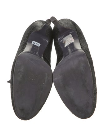 L'Autre Chose Ponyhair Bow Accents Pumps