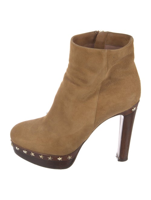 L'Autre Chose Suede Studded Accents Boots