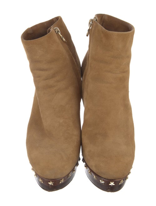 L'Autre Chose Suede Studded Accents Boots