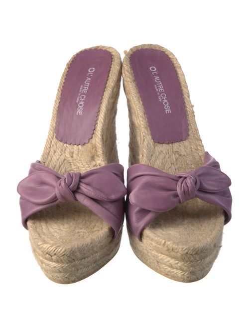 L'Autre Chose Leather Espadrilles