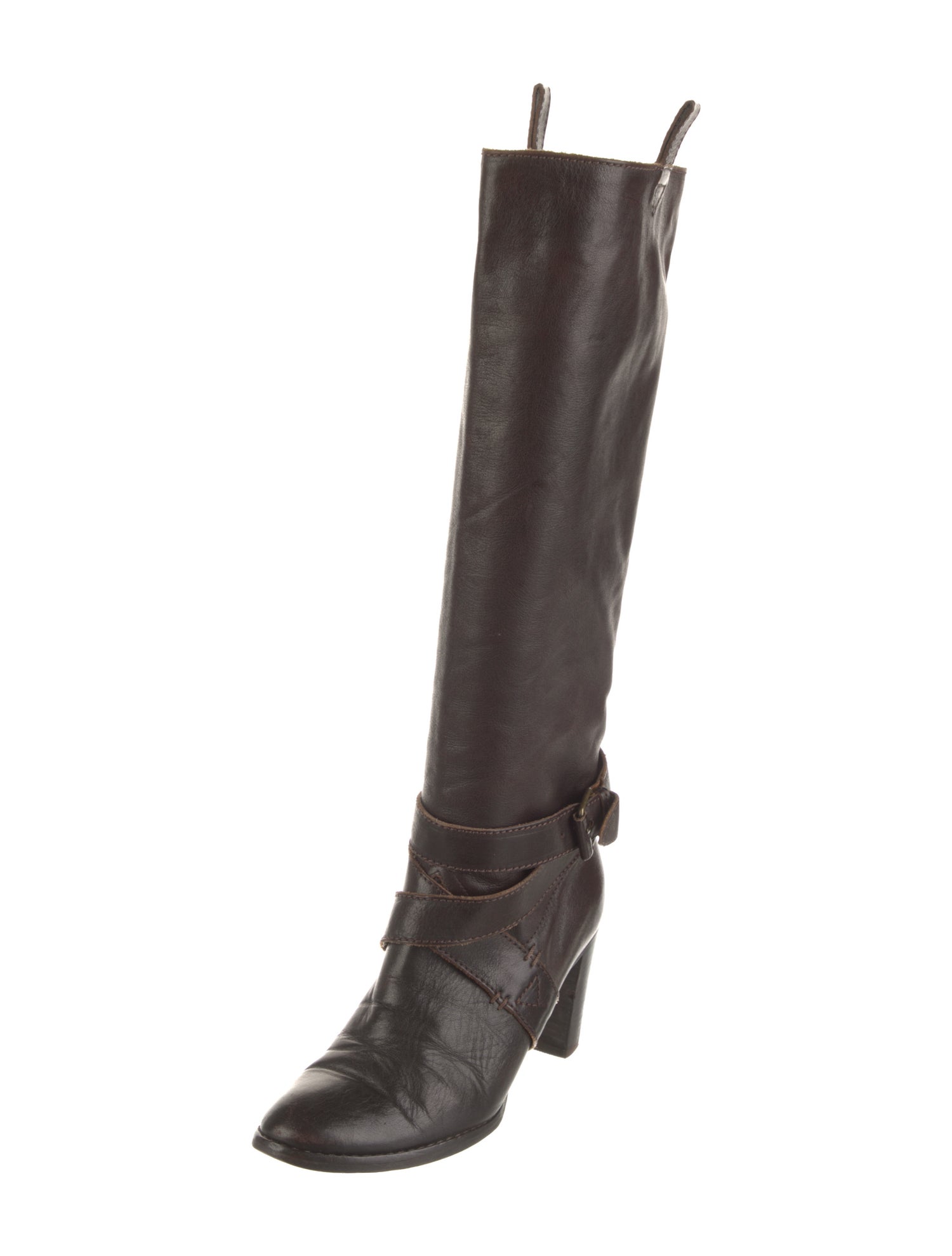 L'Autre Chose Leather Riding Boots