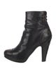 L'Autre Chose Leather Chain-Link Accents Boots