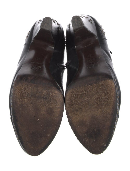 L'Autre Chose Leather Chain-Link Accents Boots