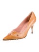 L'Autre Chose Leather Whipstitch Trim Pumps