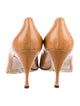 L'Autre Chose Leather Whipstitch Trim Pumps