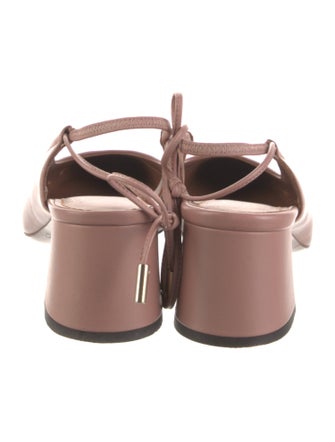 L'Autre Chose Leather Slingback Pumps