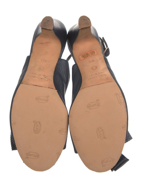 L'Autre Chose Leather Slingback Sandals