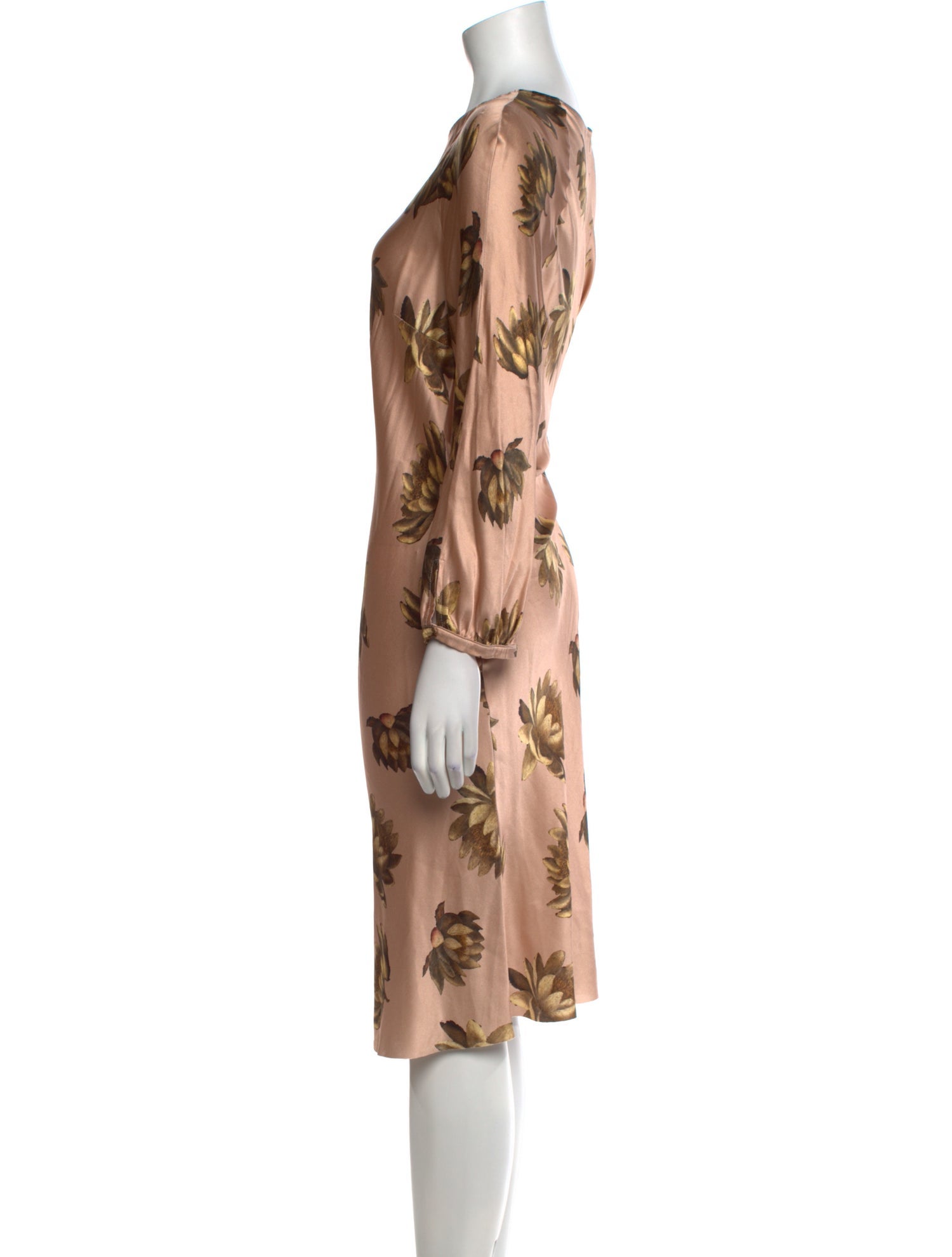 L'Autre Chose Silk Midi Length Dress