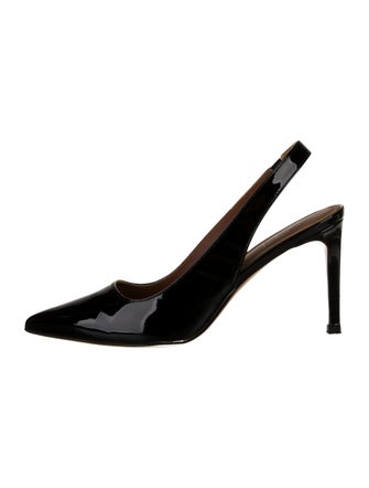 L'Autre Chose Patent Leather Slingback Pumps