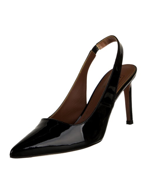 L'Autre Chose Patent Leather Slingback Pumps