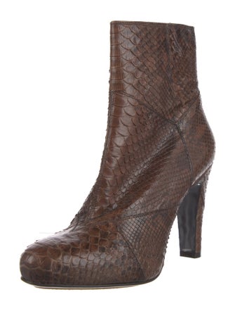 L'Autre Chose Snakeskin Boots