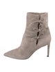 L'Autre Chose Suede Printed Boots