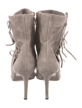 L'Autre Chose Suede Printed Boots