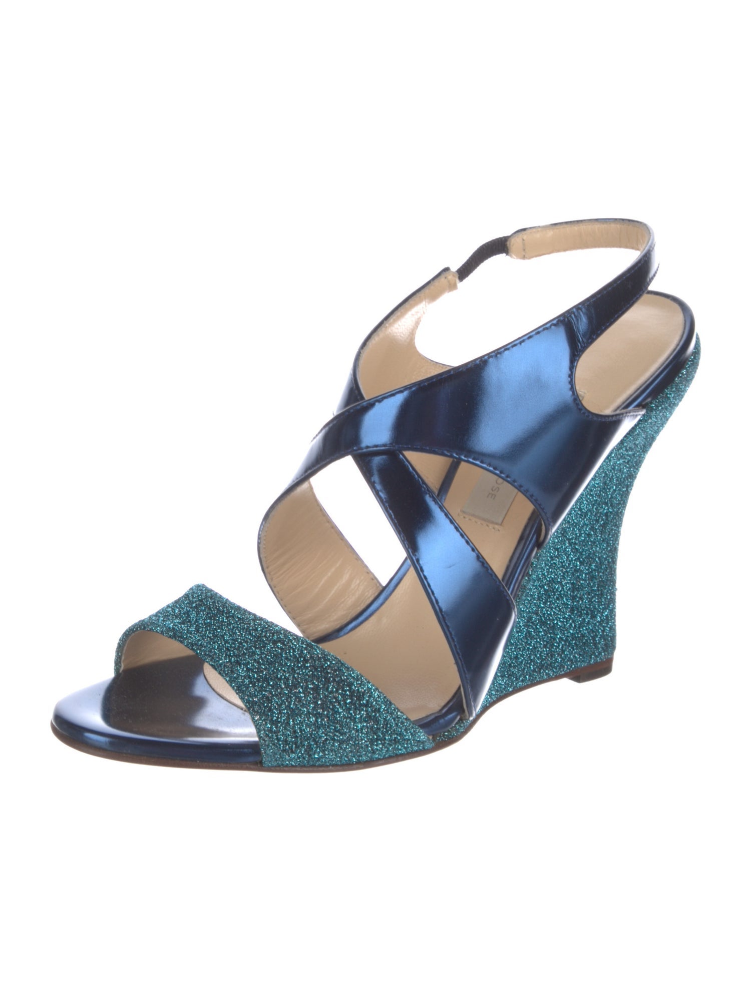 L'Autre Chose Leather Slingback Sandals