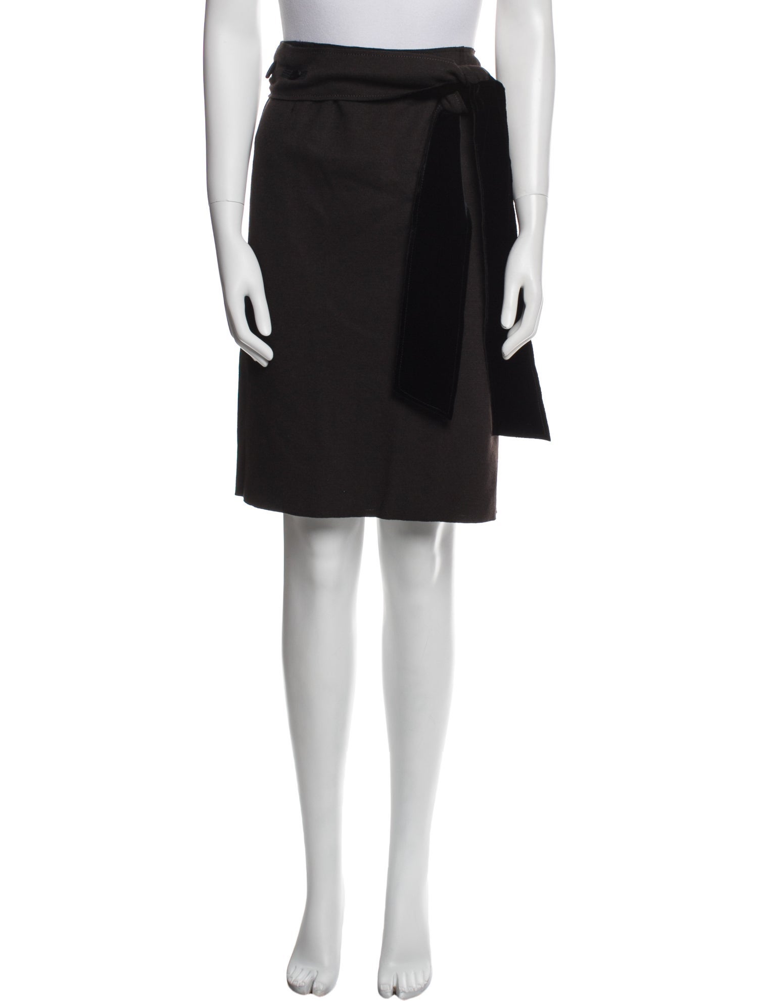 Lanvin x Cédric Rivrain Wool Knee-Length Skirt