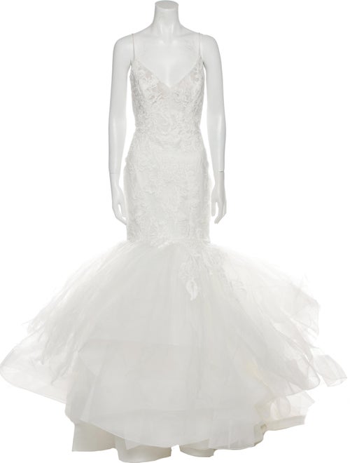 Lazaro V-Neck Long Dress