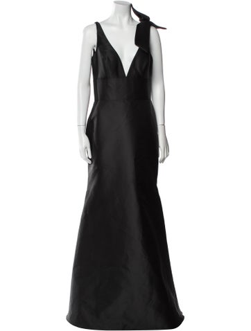 Lazaro Dresses Plunge Neckline Long Dress L