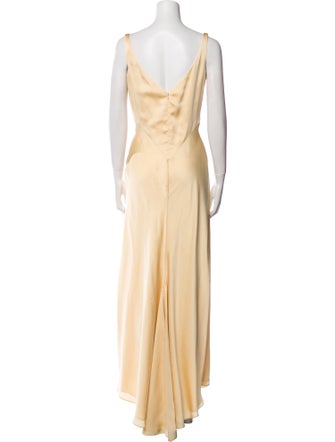 Lazaro V-Neck Long Dress