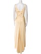 Lazaro V-Neck Long Dress