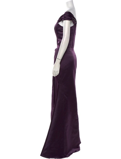 Lazaro Off-The-Shoulder Long Dress