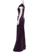 Lazaro Off-The-Shoulder Long Dress