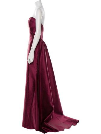 Lazaro Strapless Long Dress