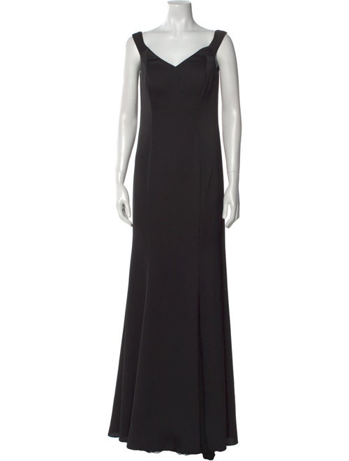 Lazaro V-Neck Long Dress