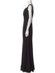 Lazaro V-Neck Long Dress