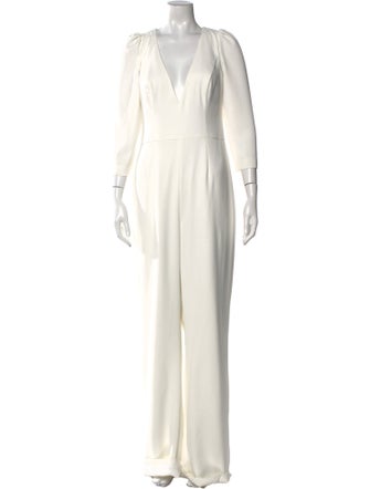 Lazaro Plunge Neckline Jumpsuit